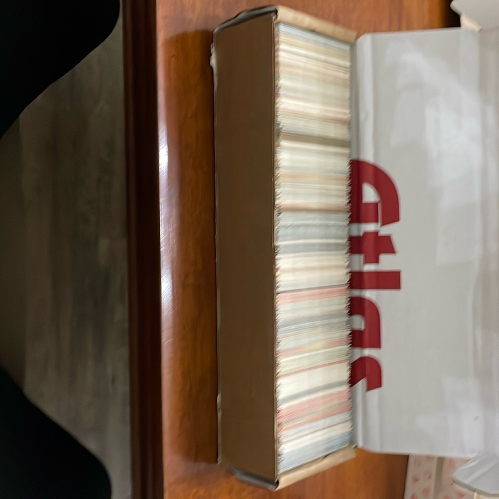 Box of over a thousand cards